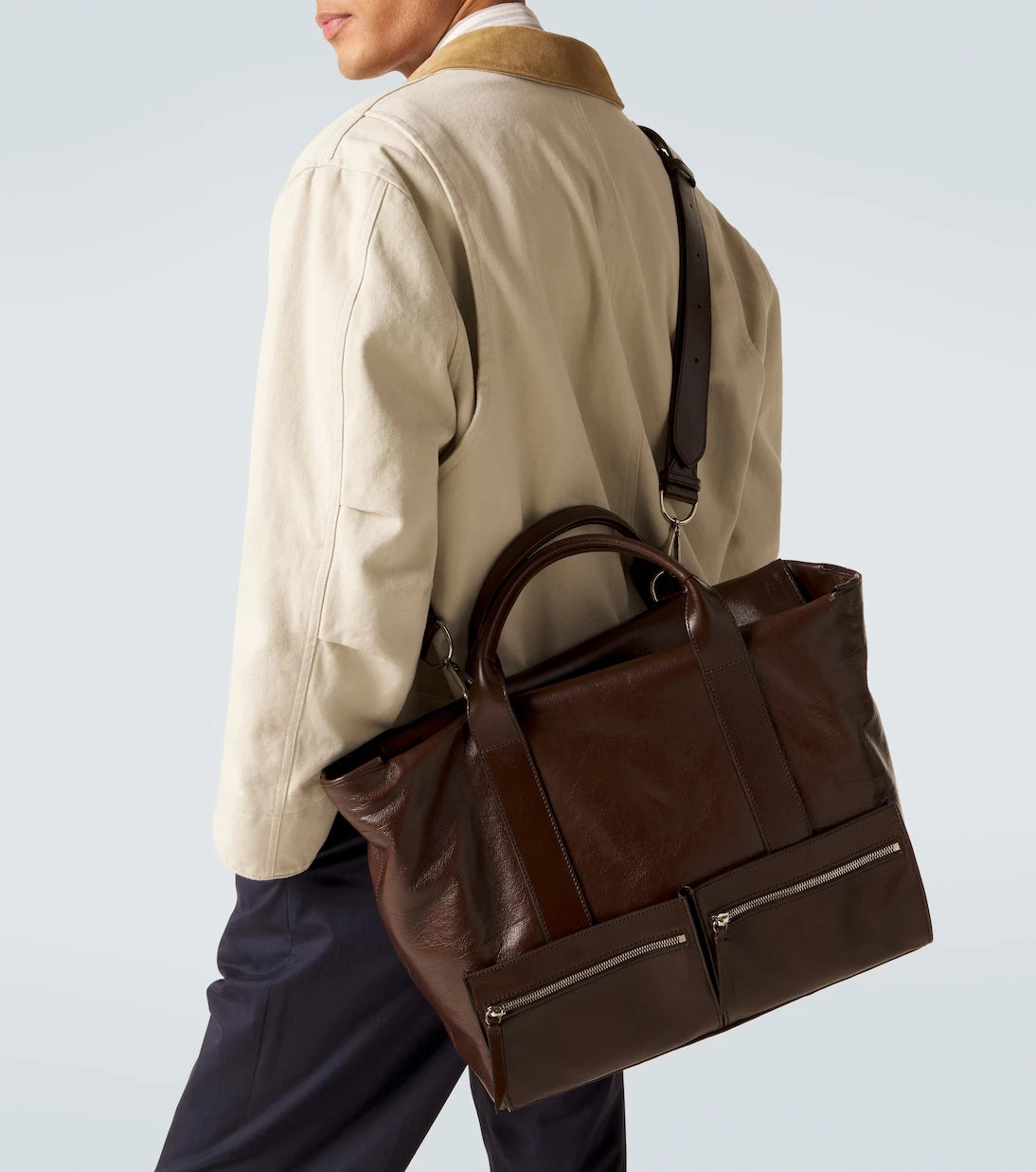 Métier - Racer 40 leather duffel bag