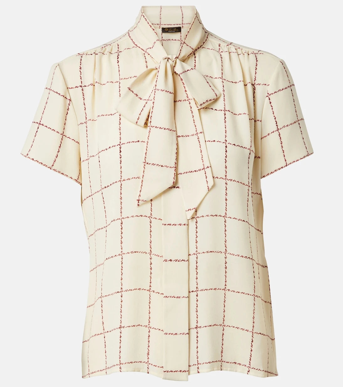 Loro Piana - Febe checked silk shirt