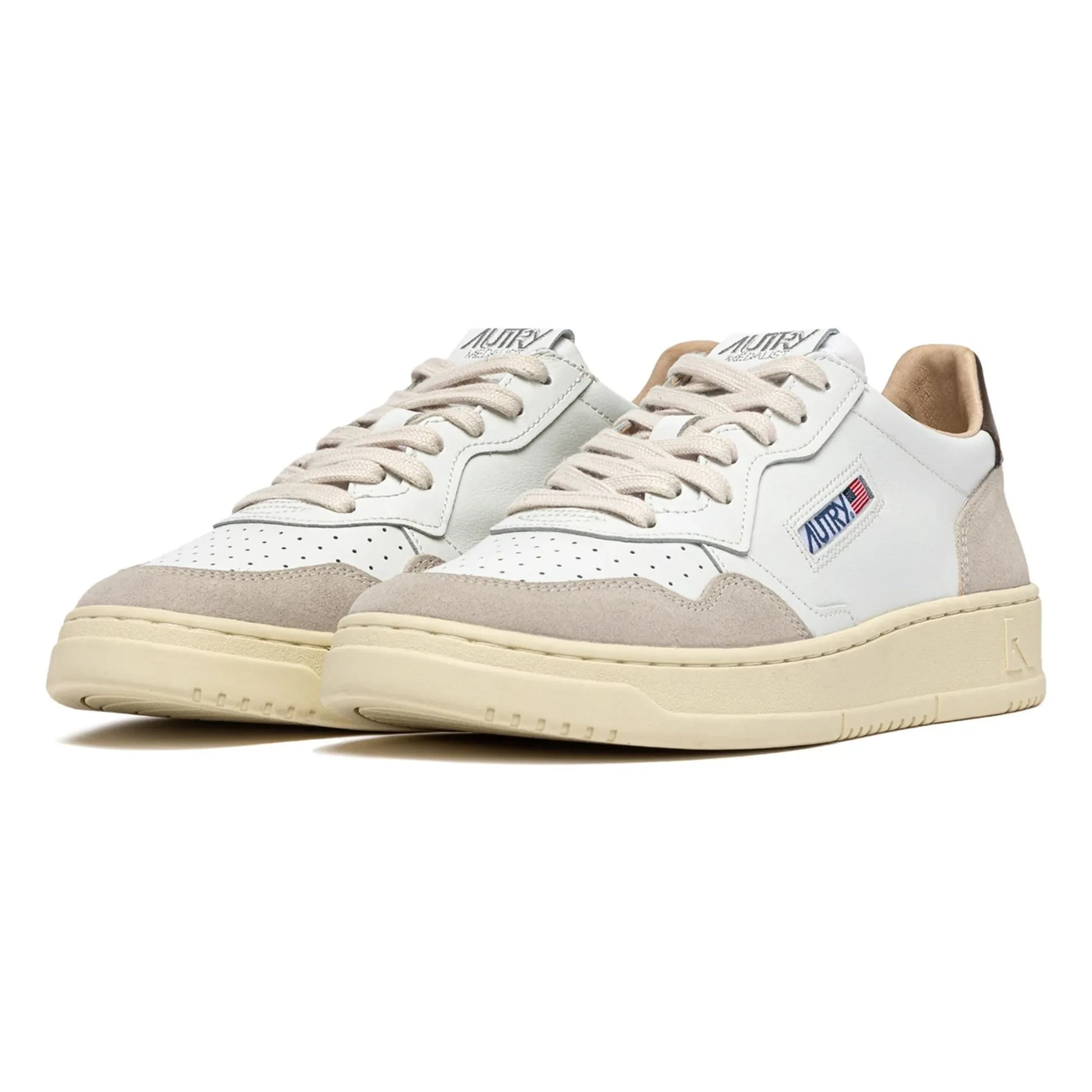 Autry - Basket Medalist Low Leather and Suede | Brown
