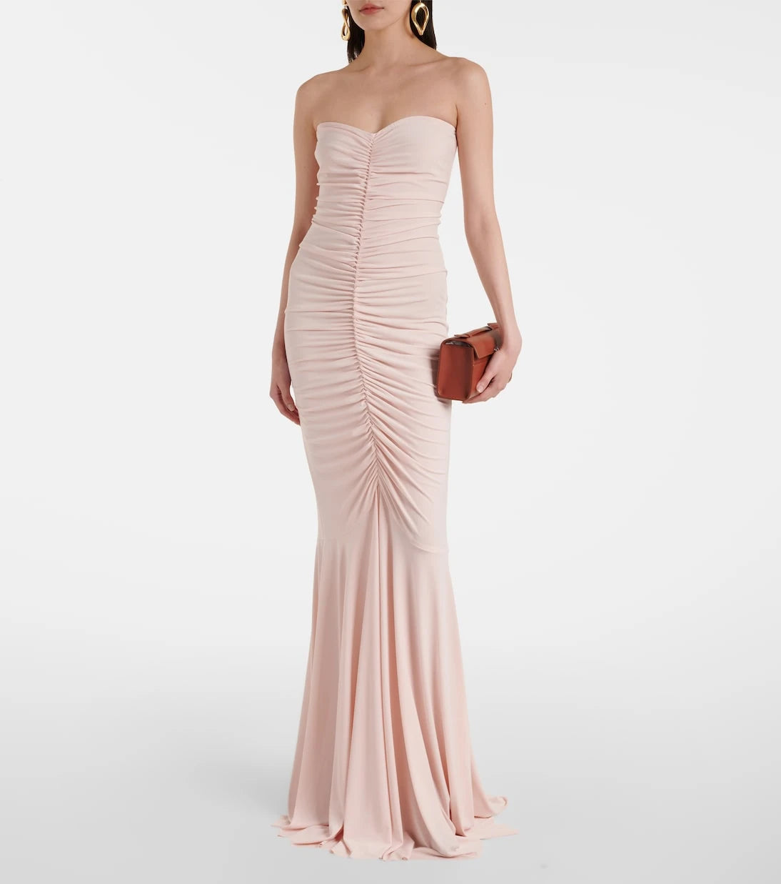 Norma Kamali - Ruched strapless gown