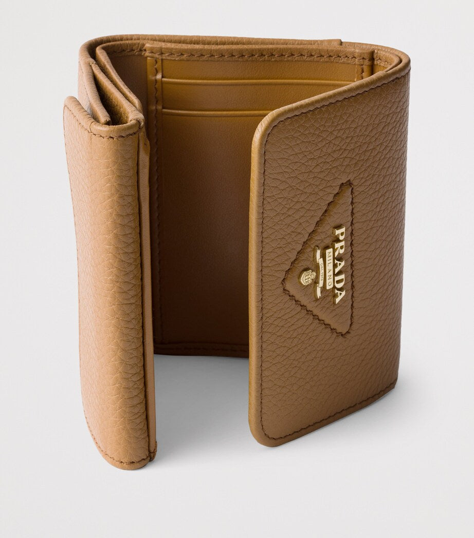 Prada Brown Small Leather Wallet