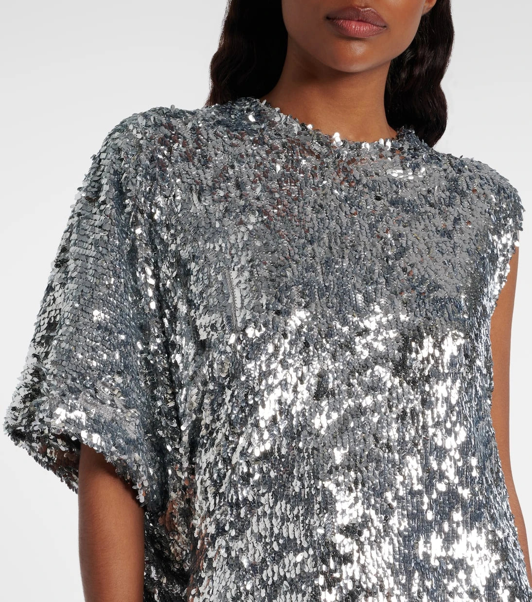 Coperni - Zero Waste draped sequined minidress