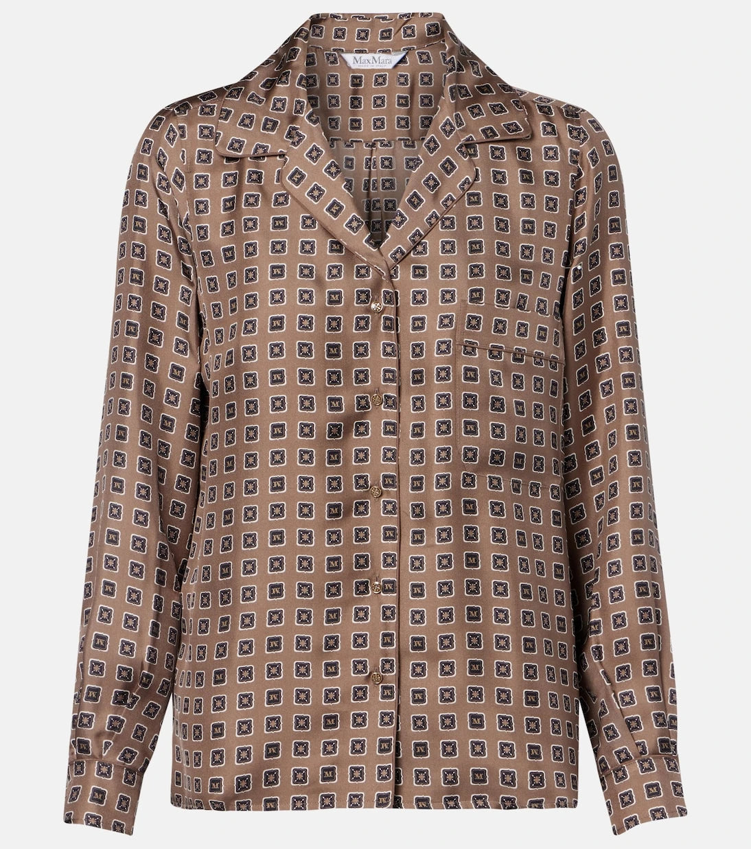 Max Mara - Disco printed silk twill shirt