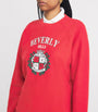 Sporty & Rich Red Beverly Hills Crest Sweatshirt
