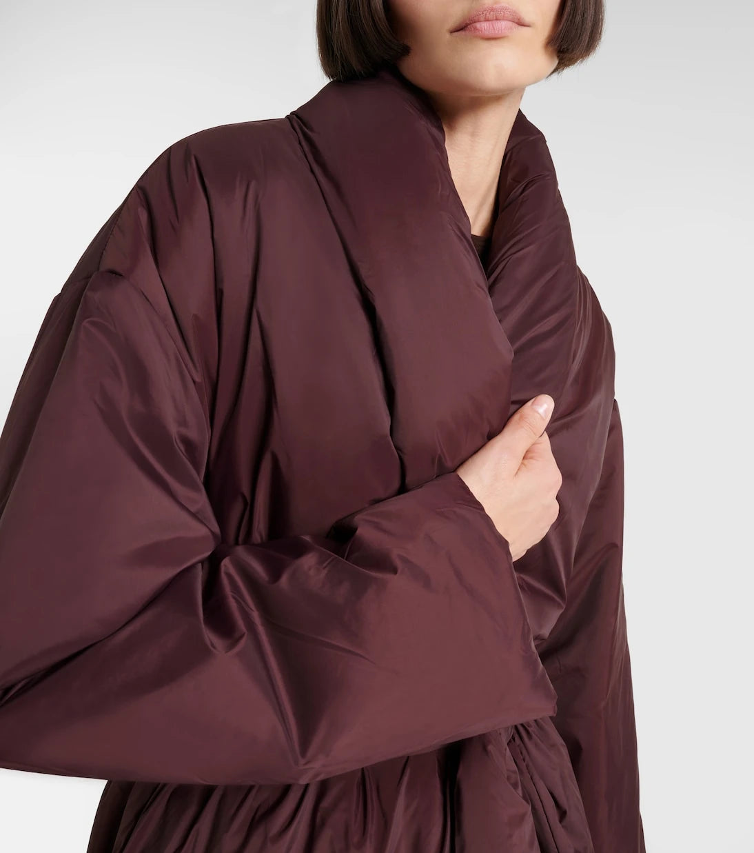 Leset - Bo belted taffeta puffer coat
