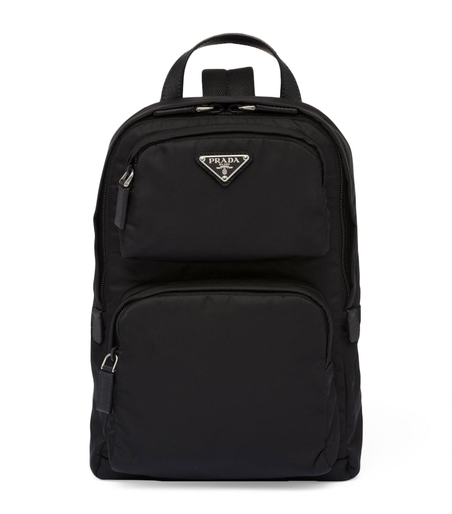 Prada Re-Nylon and Saffiano Leather Backpack