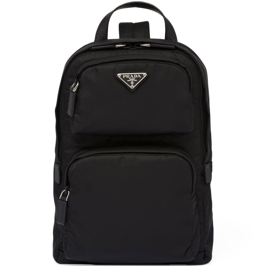 Prada Re-Nylon and Saffiano Leather Backpack