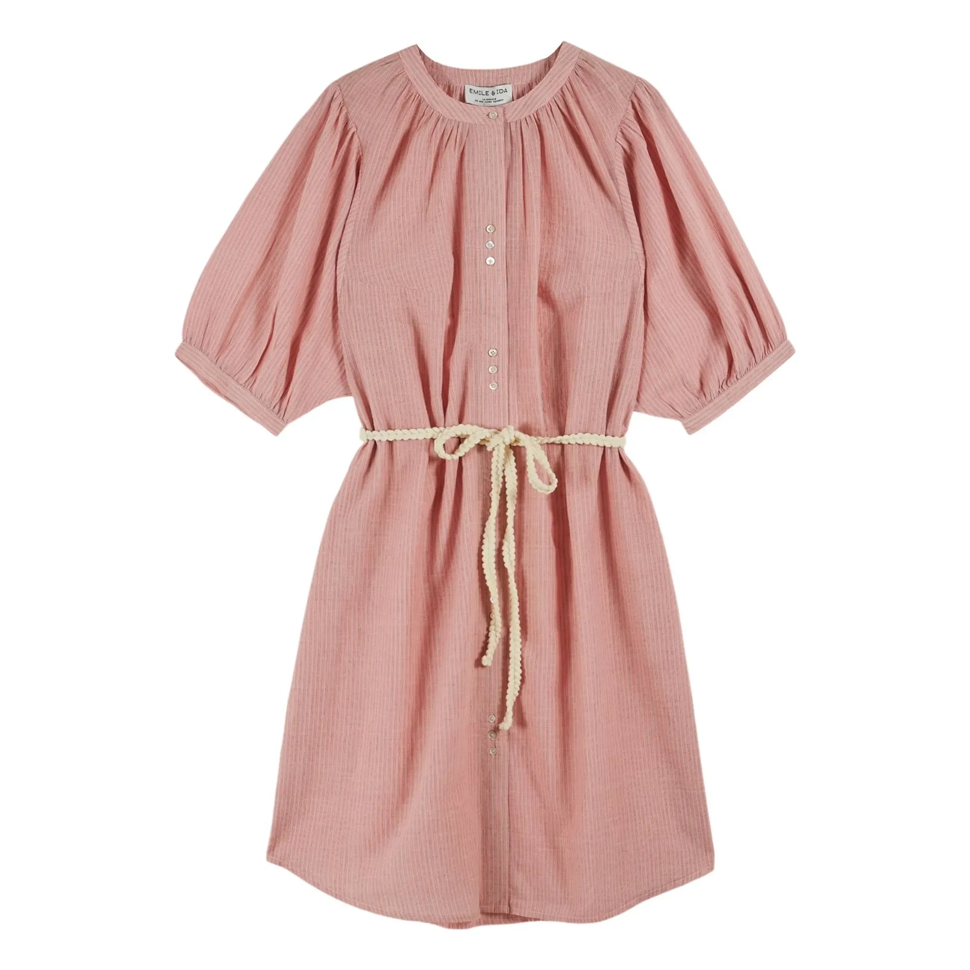Emile et Ida - Kadhi Cotton Dress | Pink