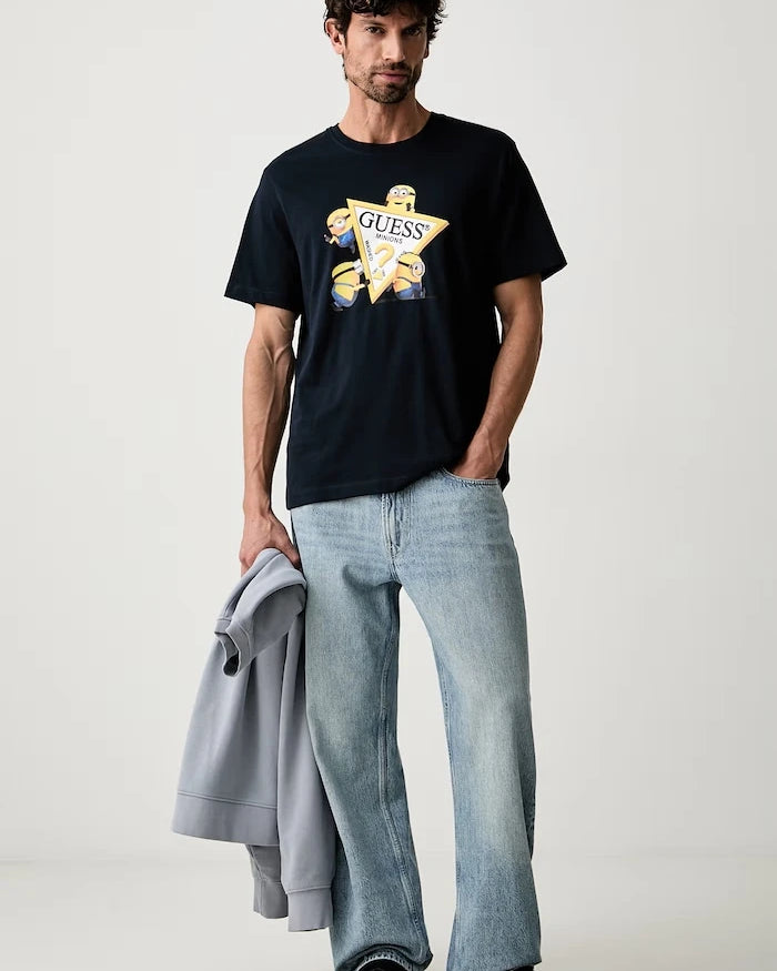 Guess Jeans Erkek Pamuklu Tişört