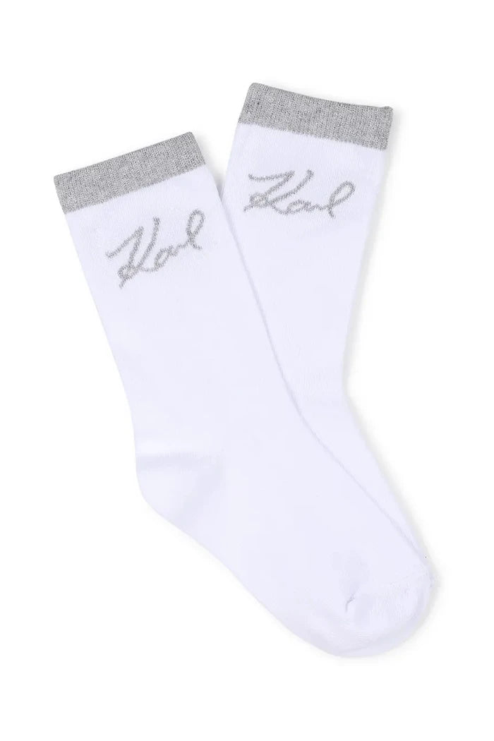 Детски чорапи с памук Karl Lagerfeld (2 чифта)