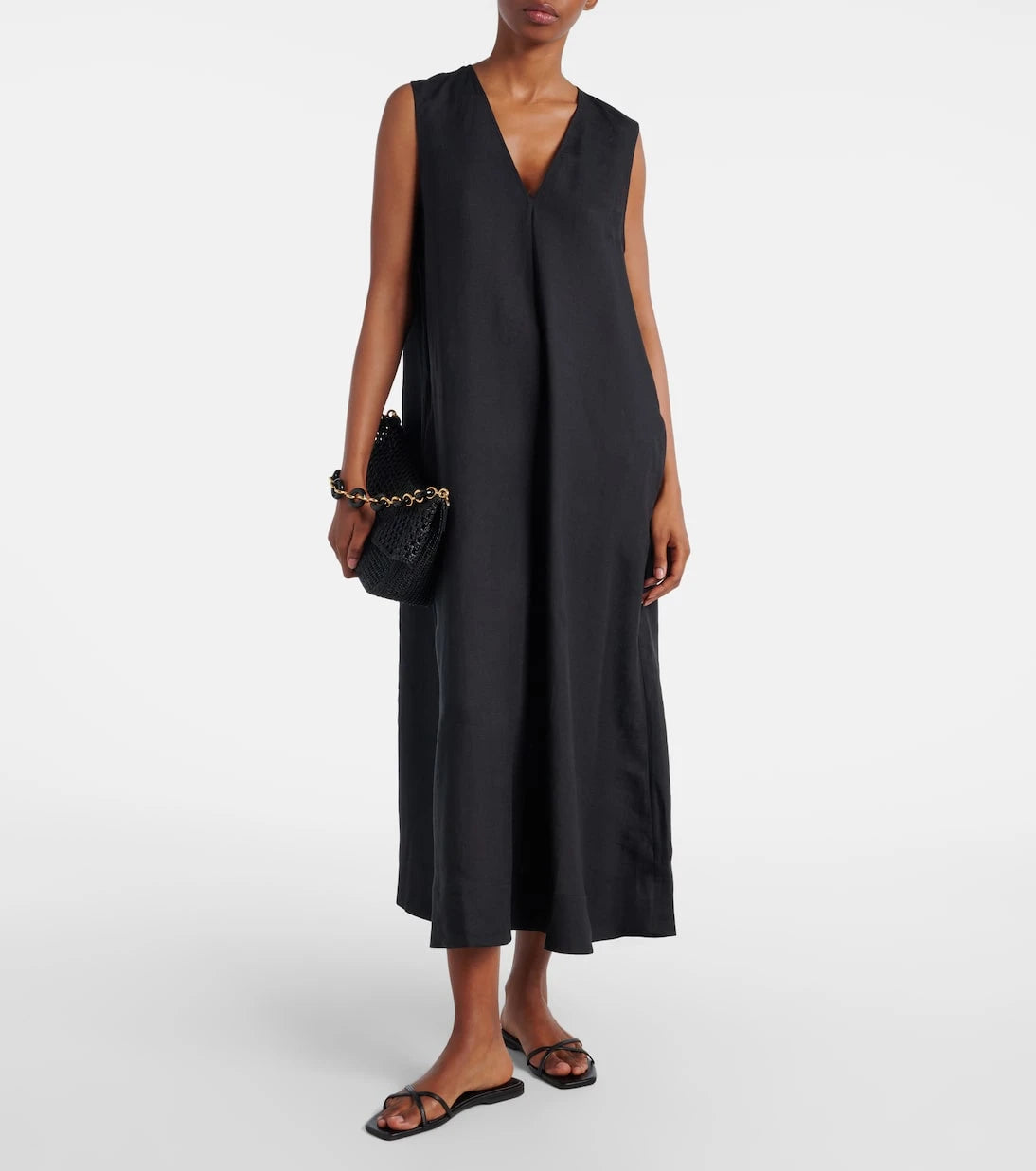 Asceno - Nisha linen midi dress