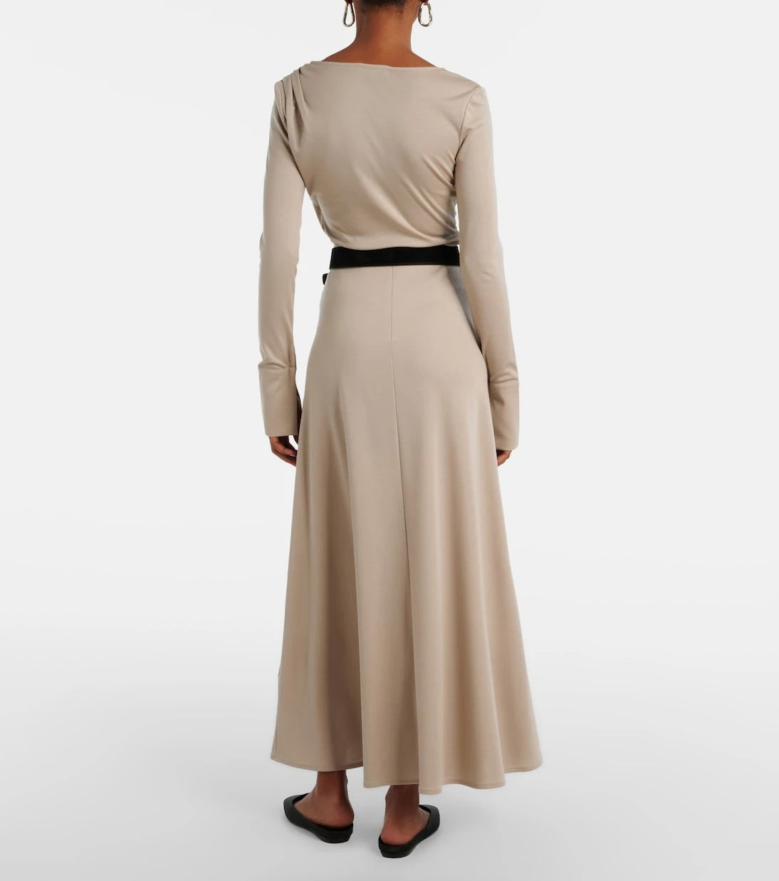 Max Mara - Stilla bakire yün maksi etek