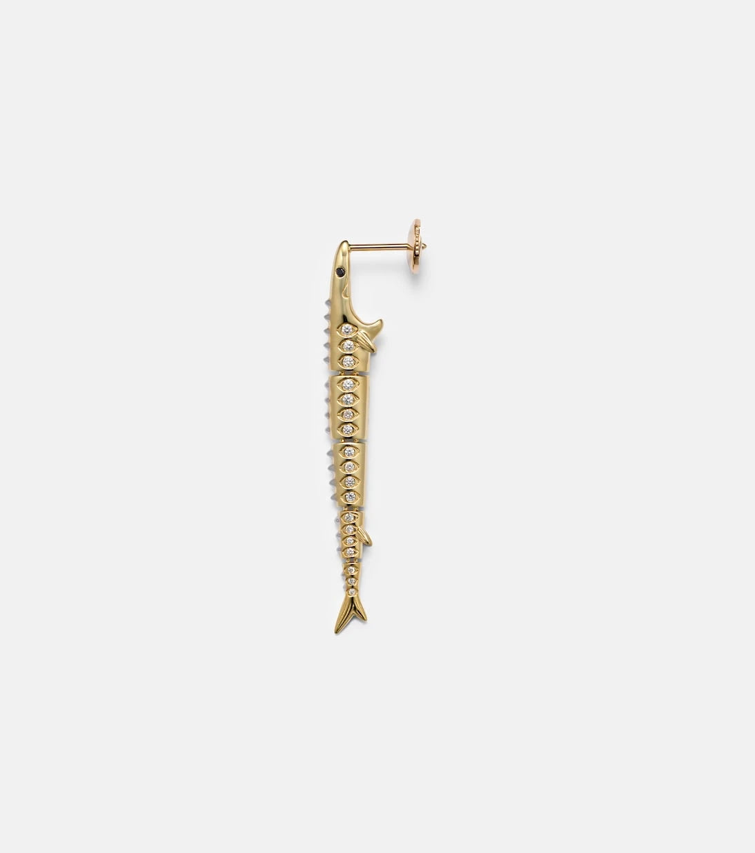 Yvonne Léon - Marlin Gm 9kt gold single earring with diamonds