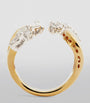Yellow Gold and Diamond Golden Strada Stackable Ring