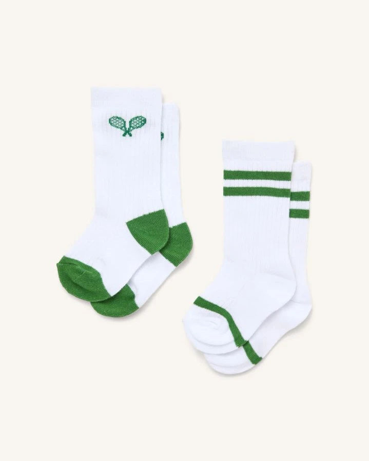 Flöss - Lot of 2 Pairs of Vitus Tennis Socks | White