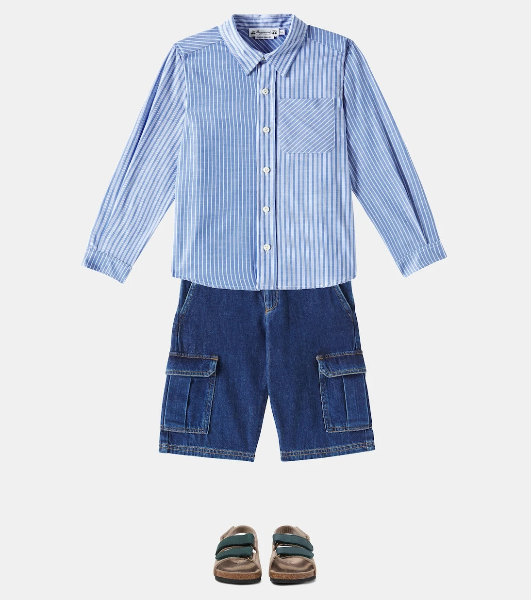 Bonpoint - Caiman denim cargo shorts