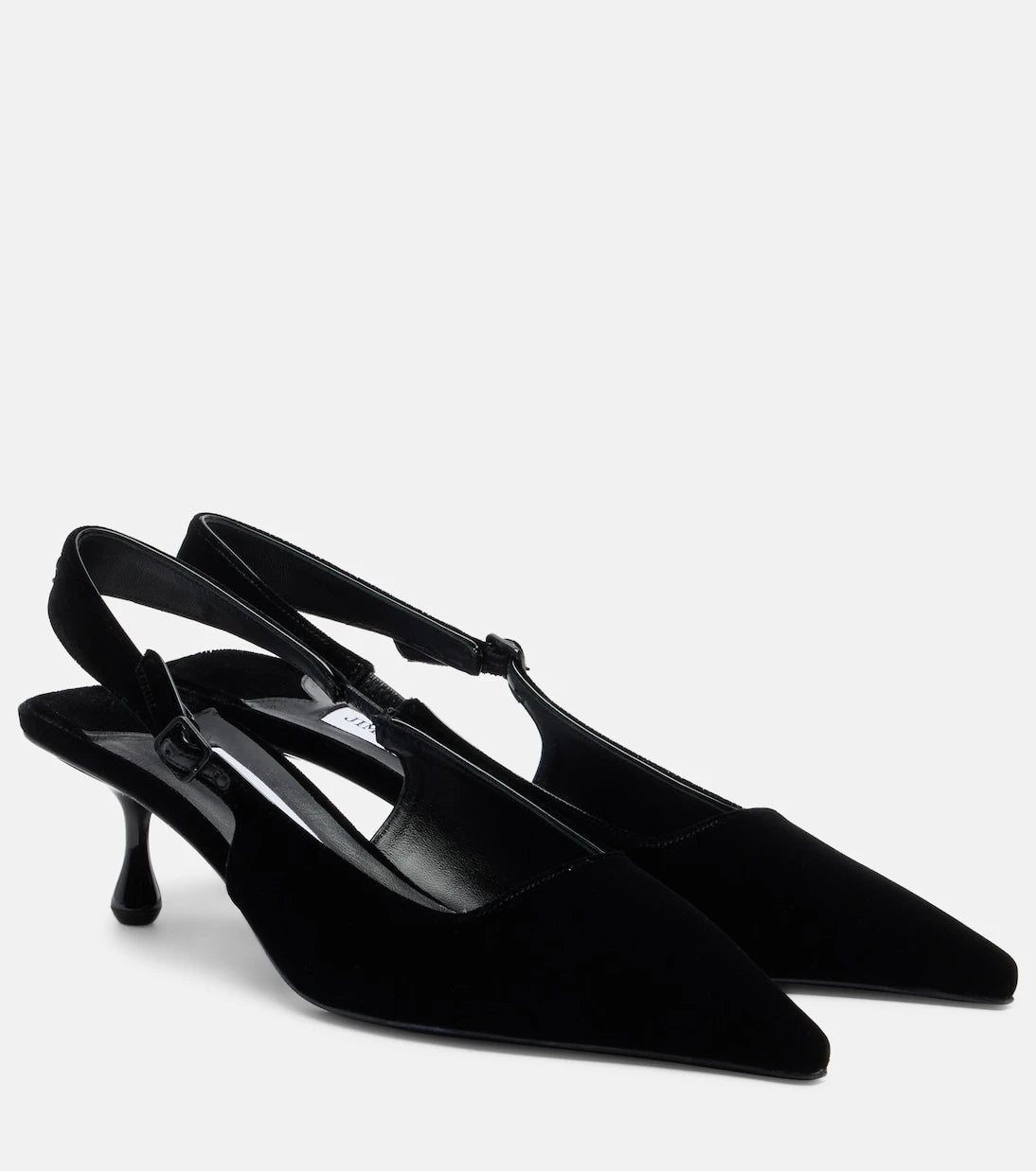 Jimmy Choo - Amel velvet slingback pumps