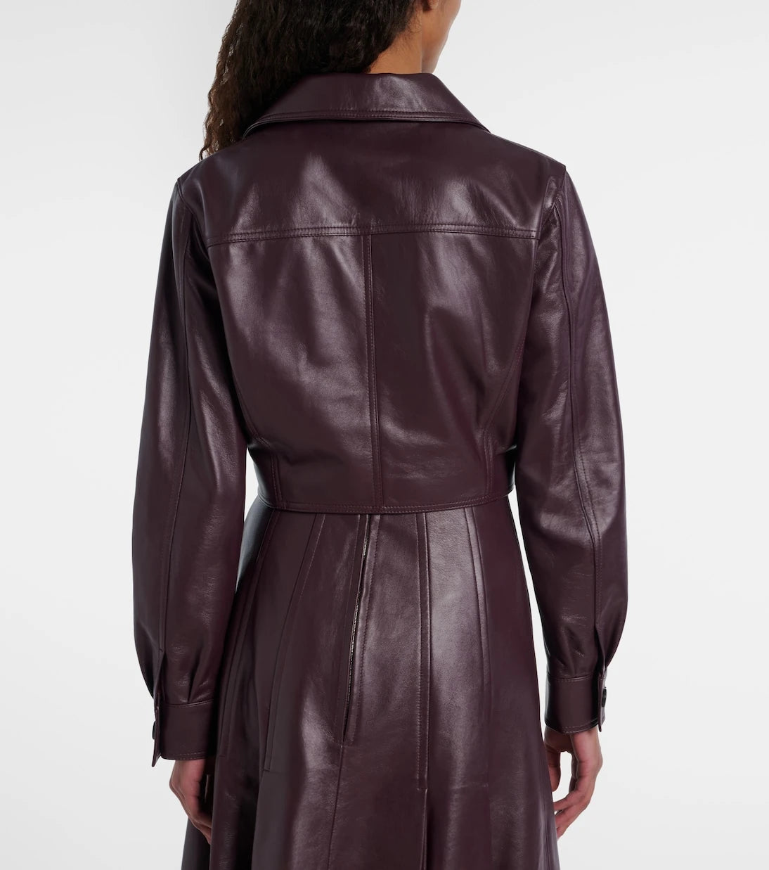 Emilia Wickstead - Nics cropped leather jacket