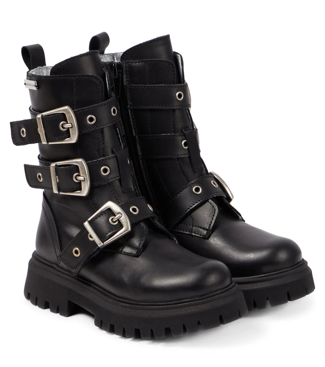 Monnalisa - Leather biker boots