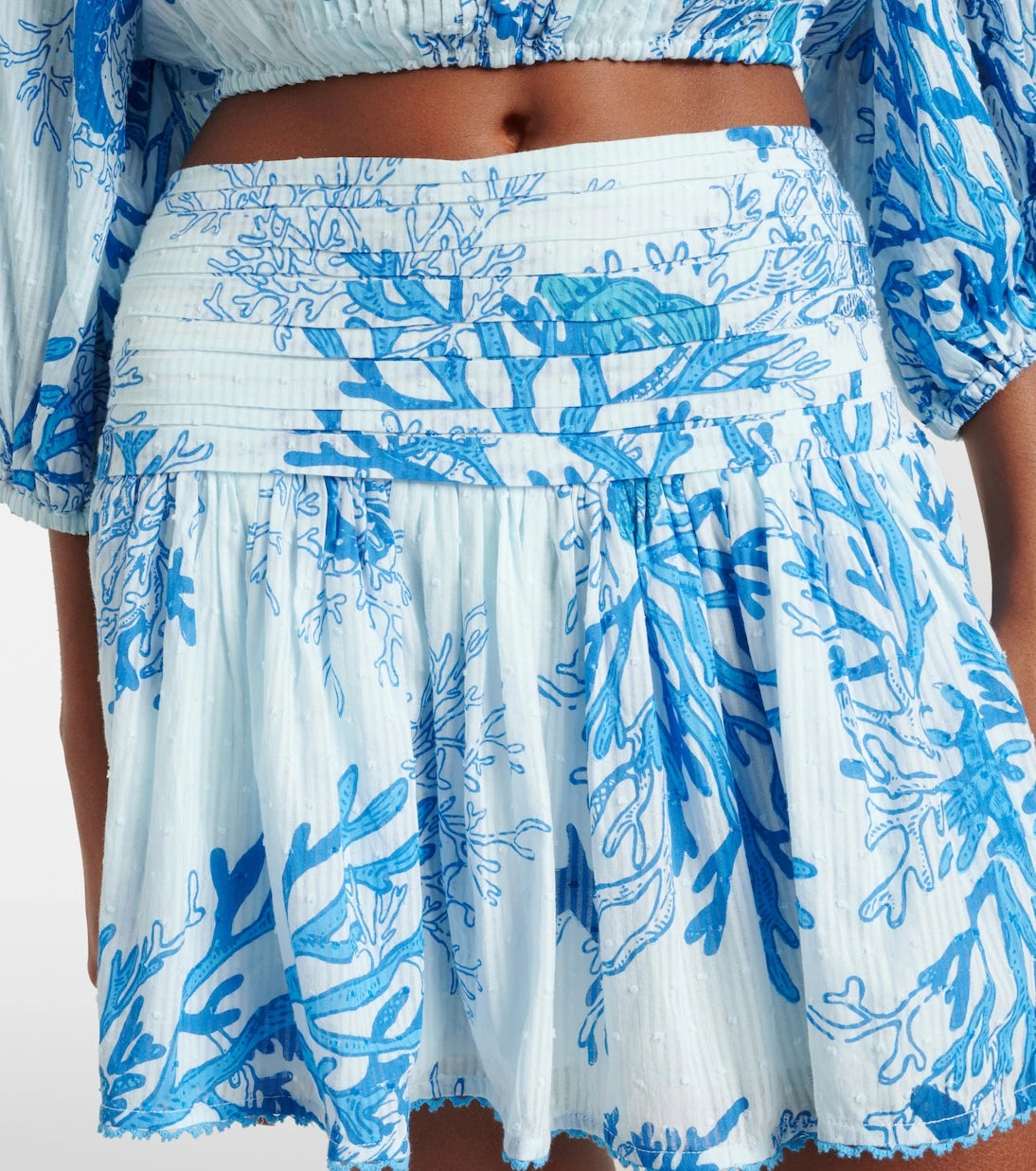 Poupette St Barth - Colleen printed cotton miniskirt