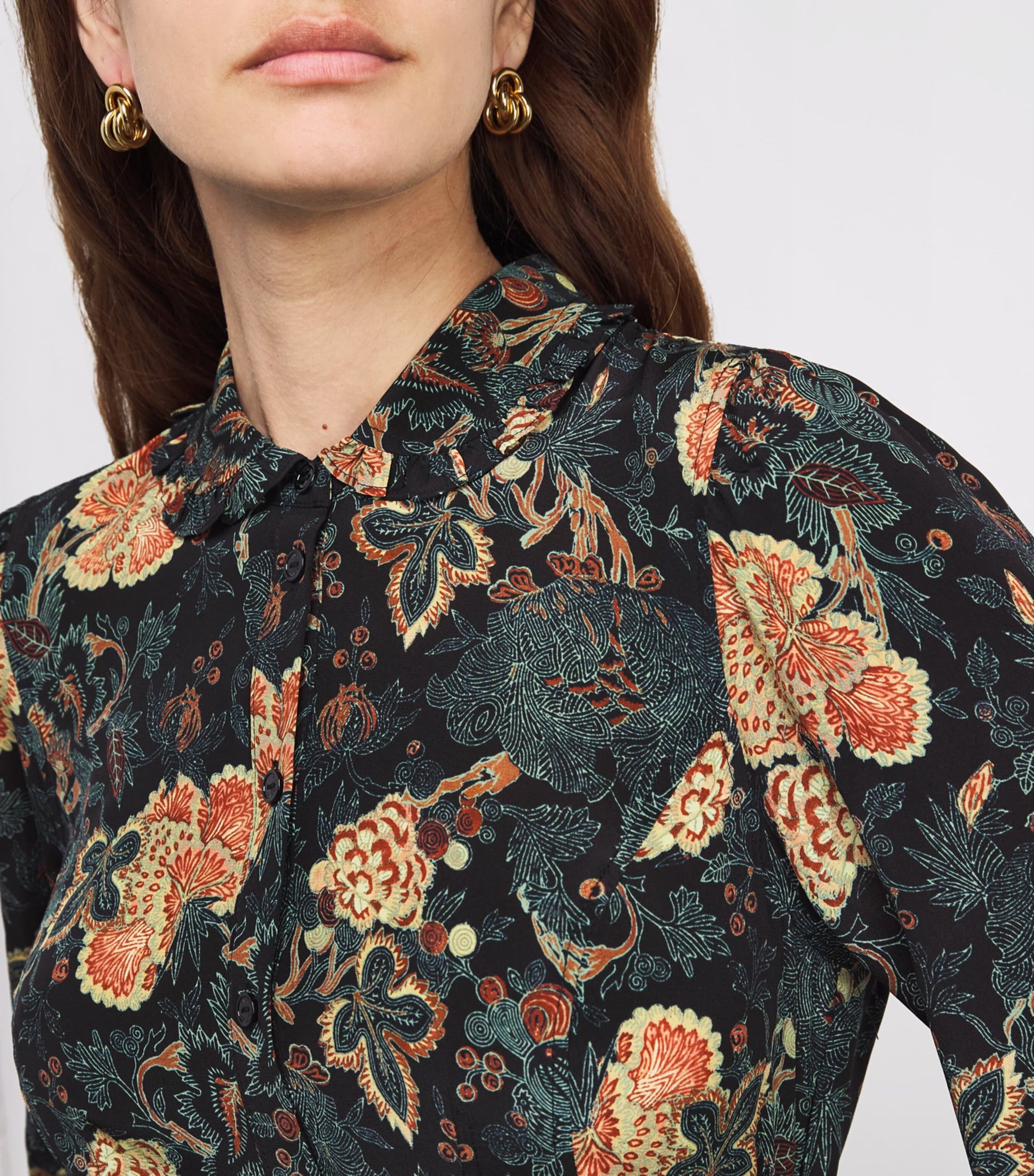 Ulla Johnson Green Silk Printed Simona Mini Dress