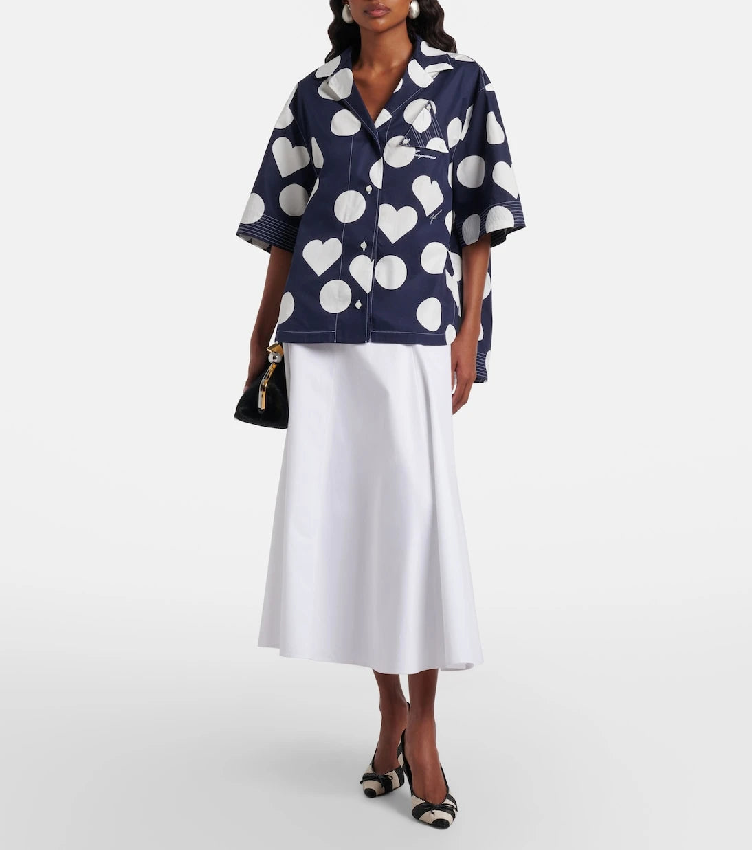 Jacquemus - Marin polka-dot cotton poplin shirt