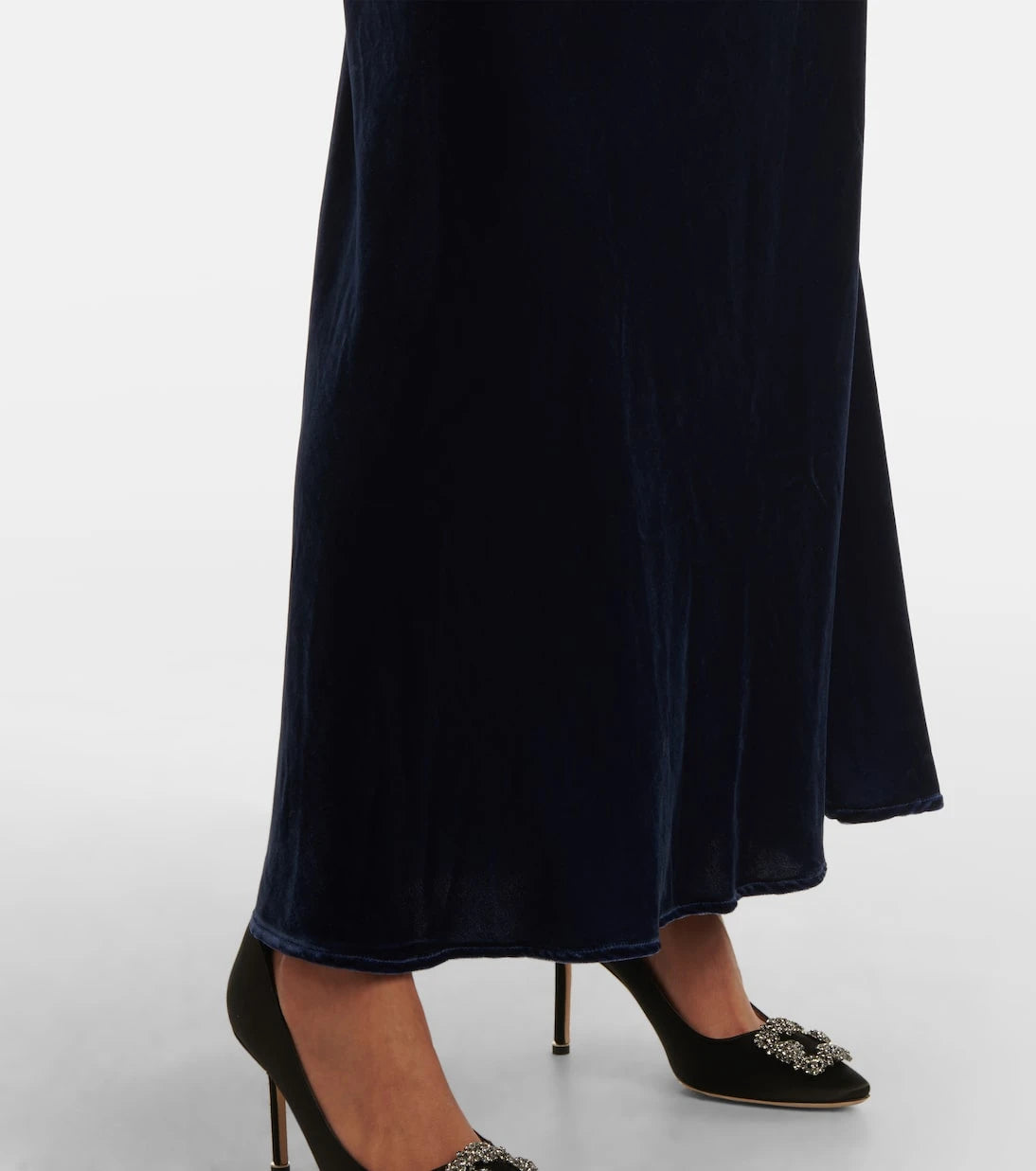 Asceno - Alberta velvet slip dress
