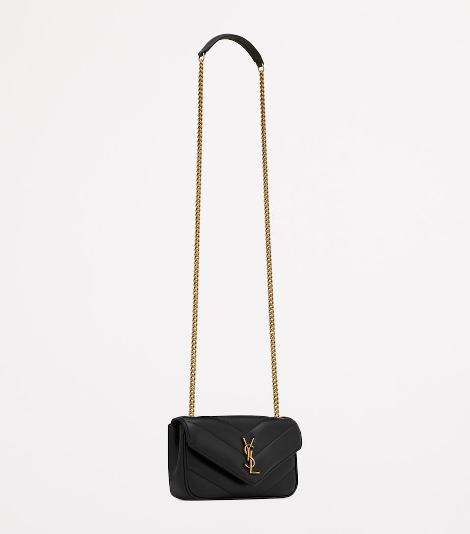Saint Laurent Black Mini Loulou Shoulder Bag