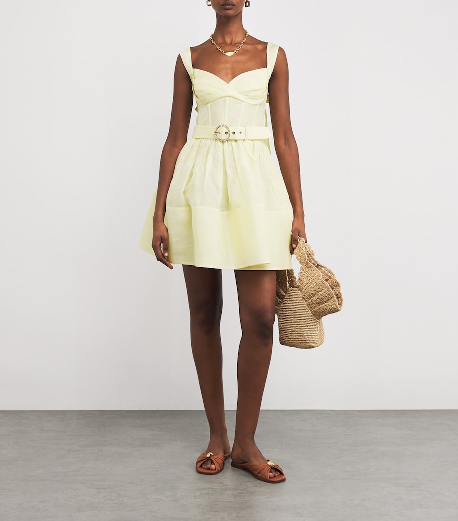 Yellow Corset Mini Dress