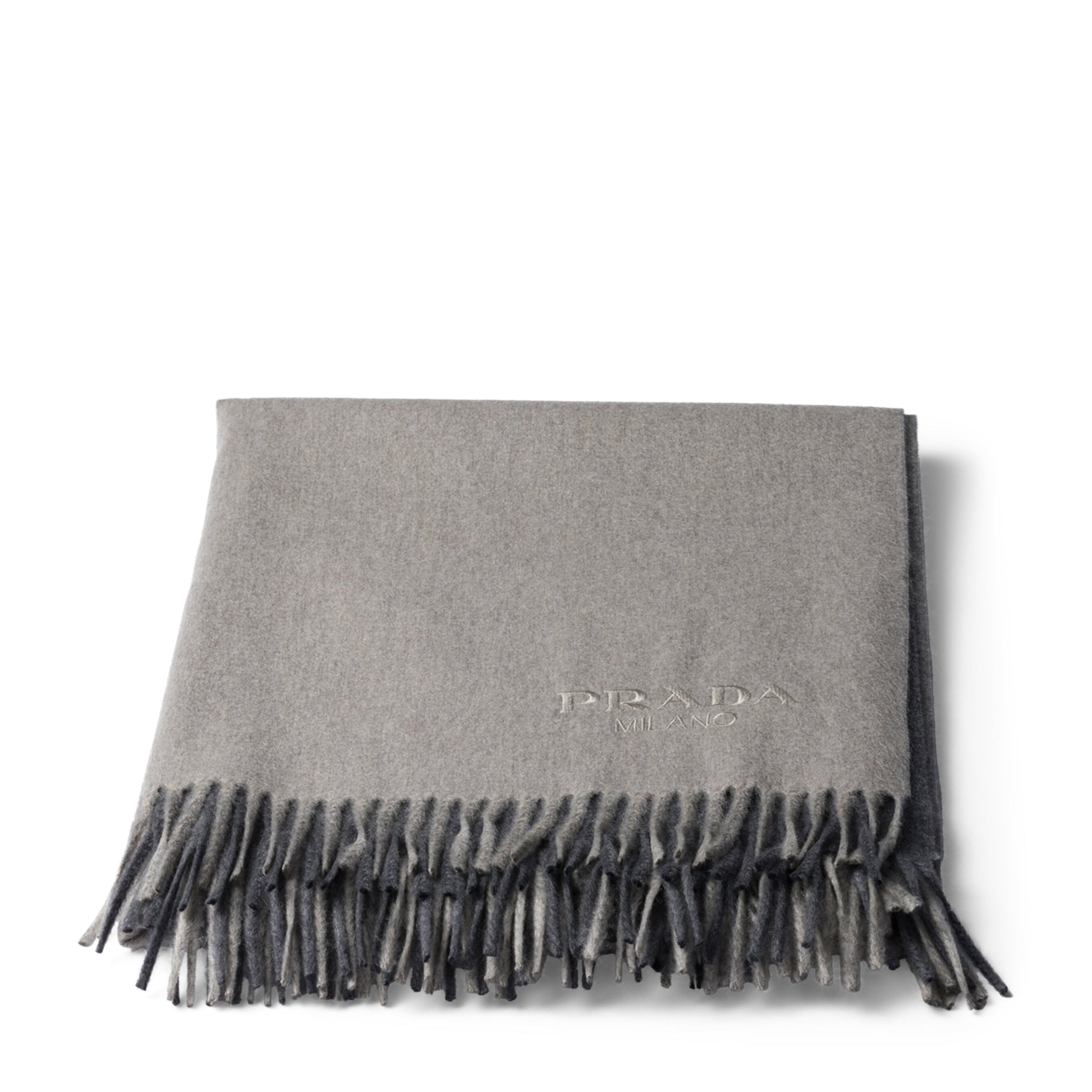 Wool-Cashmere Two-Tone Throw