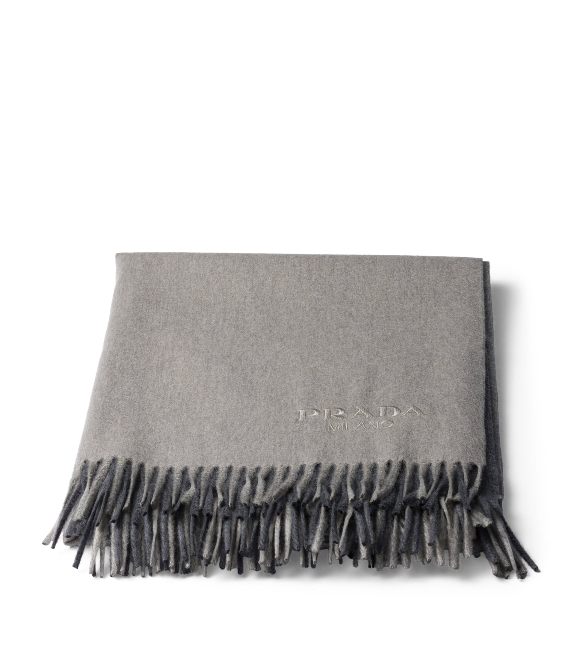 Wool-Cashmere Two-Tone Throw