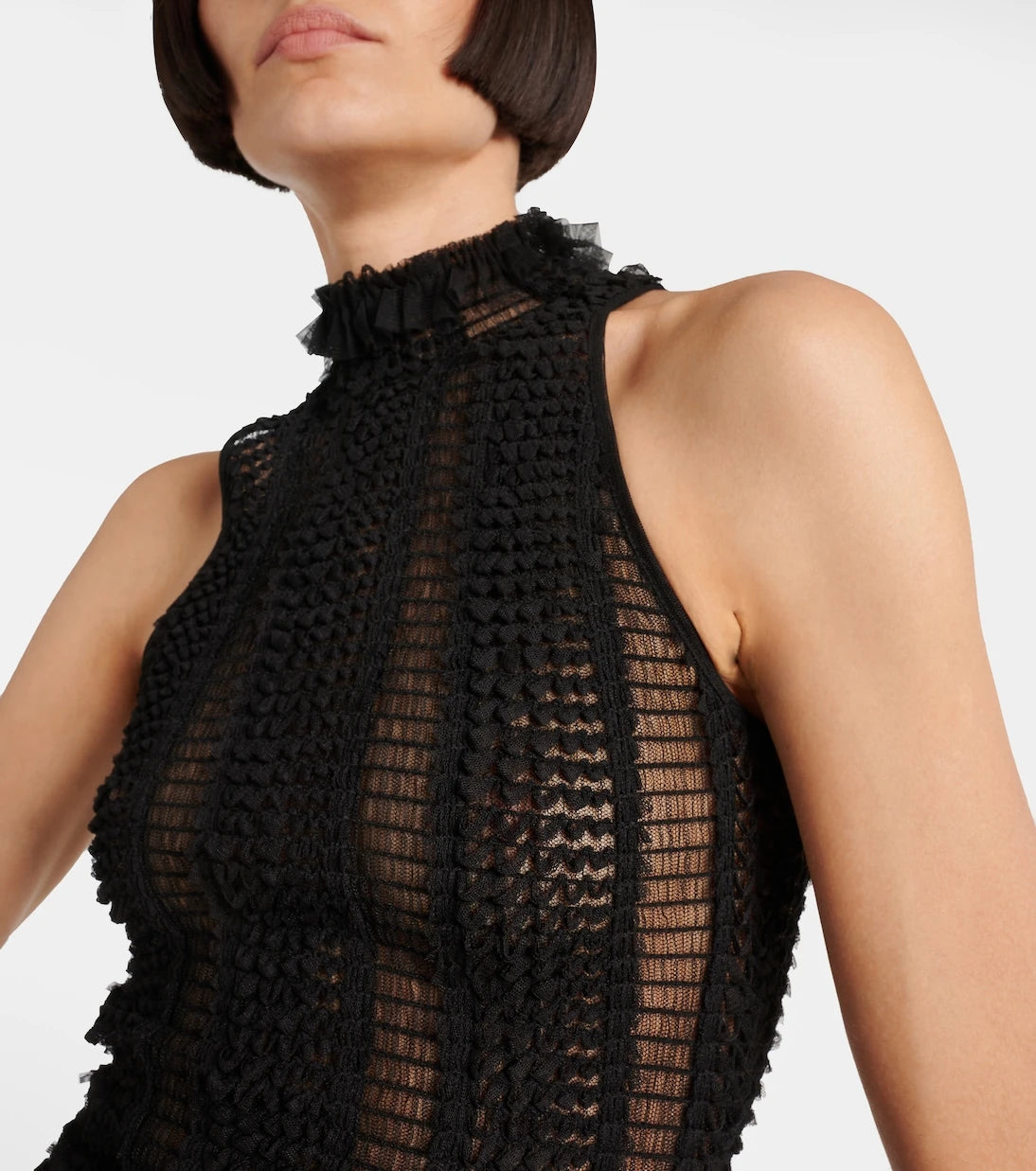Roberta Einer - Angel tulle-trimmed minidress