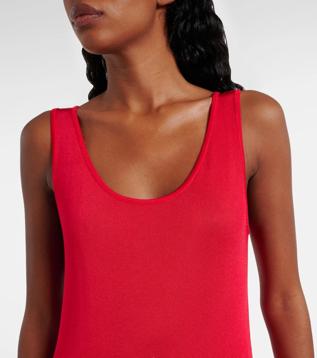 Alaïa - Şeffaf örme mini elbise