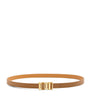 LOEWE Brown Leather Graphic Belt
