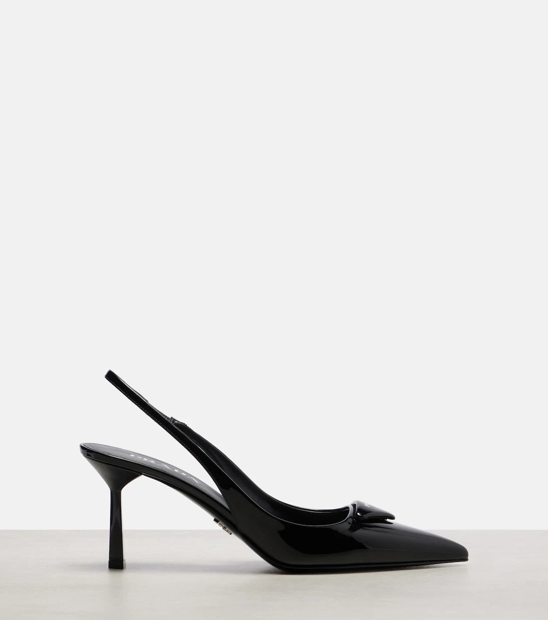 Prada - Patent leather slingback pumps