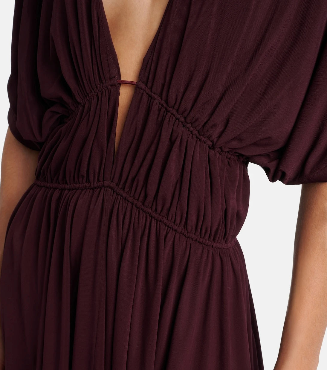 Alaïa - Gathered open-back minidress
