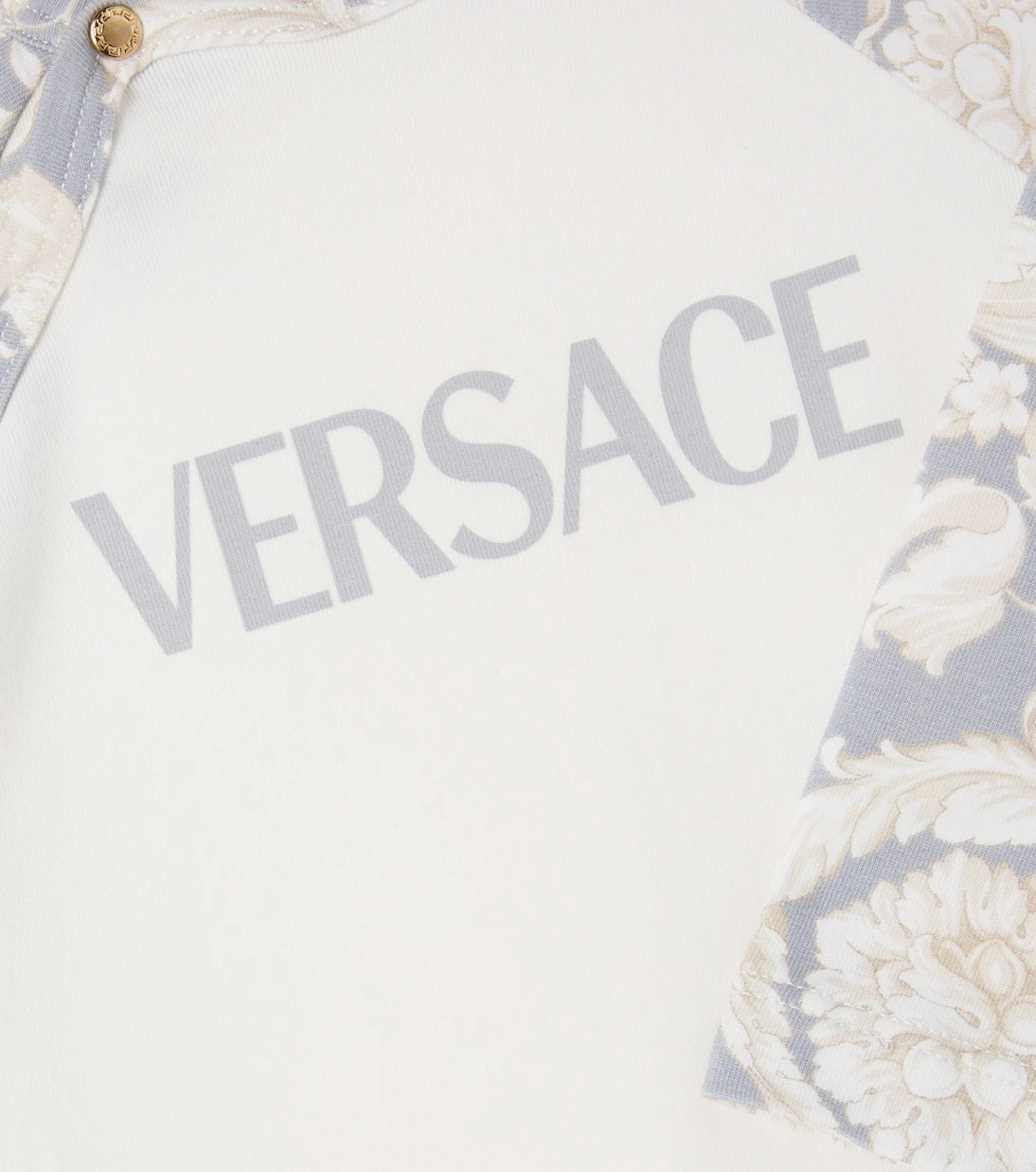 Versace Kids - Barocco logo cotton-blend onesie
