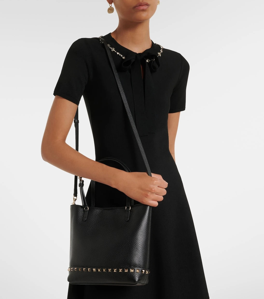 Valentino Garavani - Rockstud Small leather tote bag