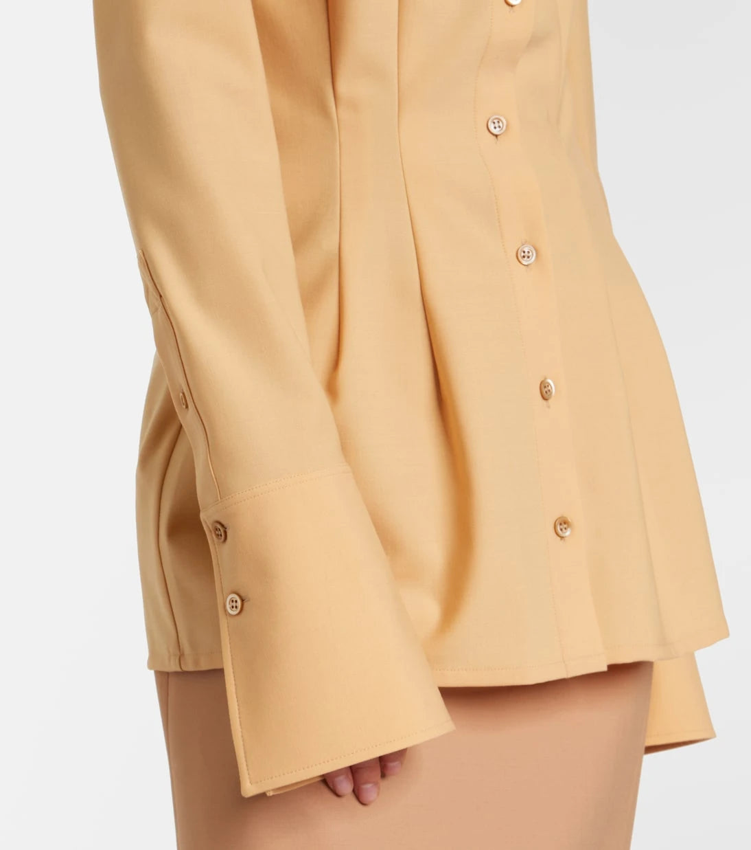 Mugler - Pleated shirt