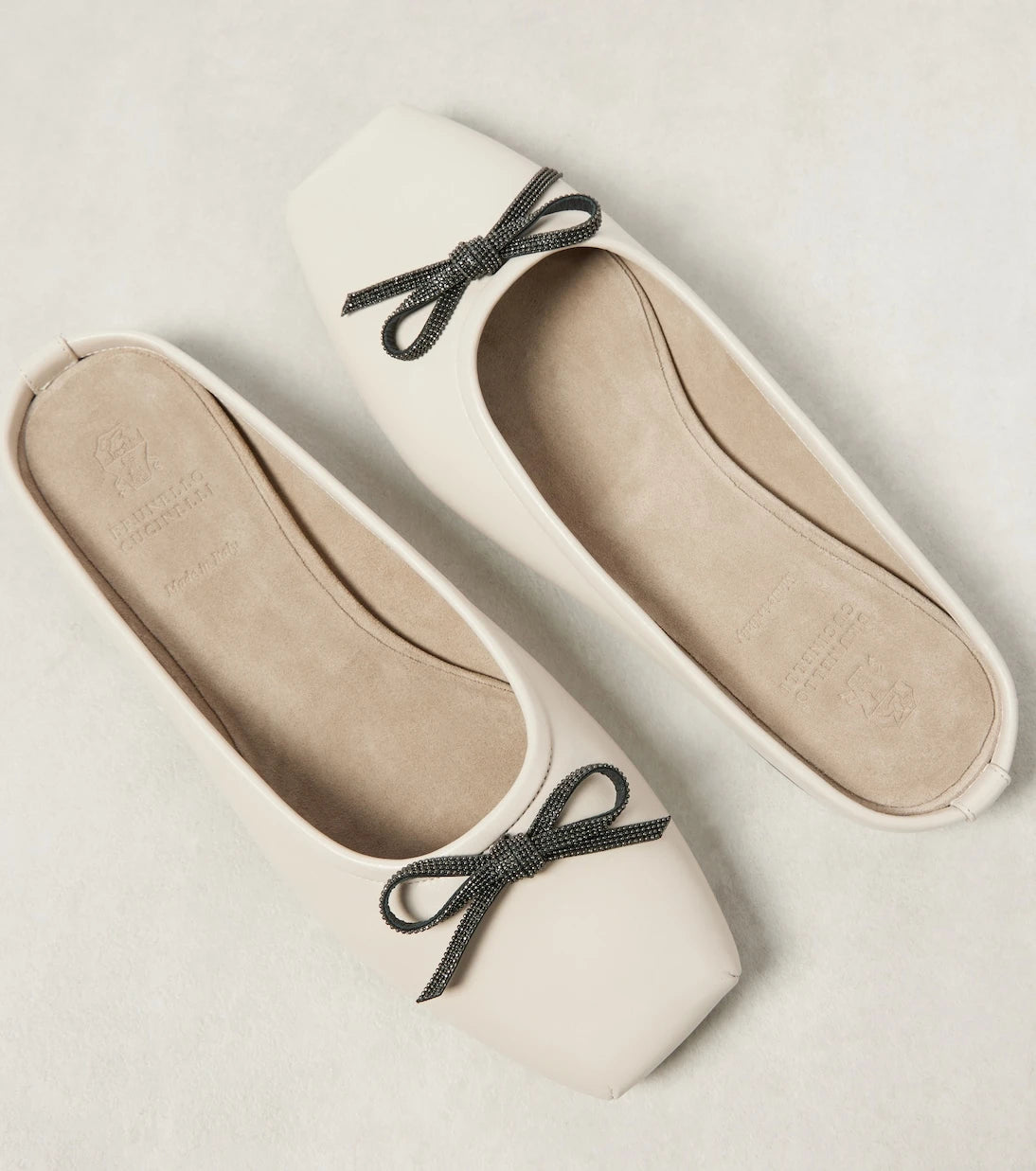 Brunello Cucinelli - Monili leather mules