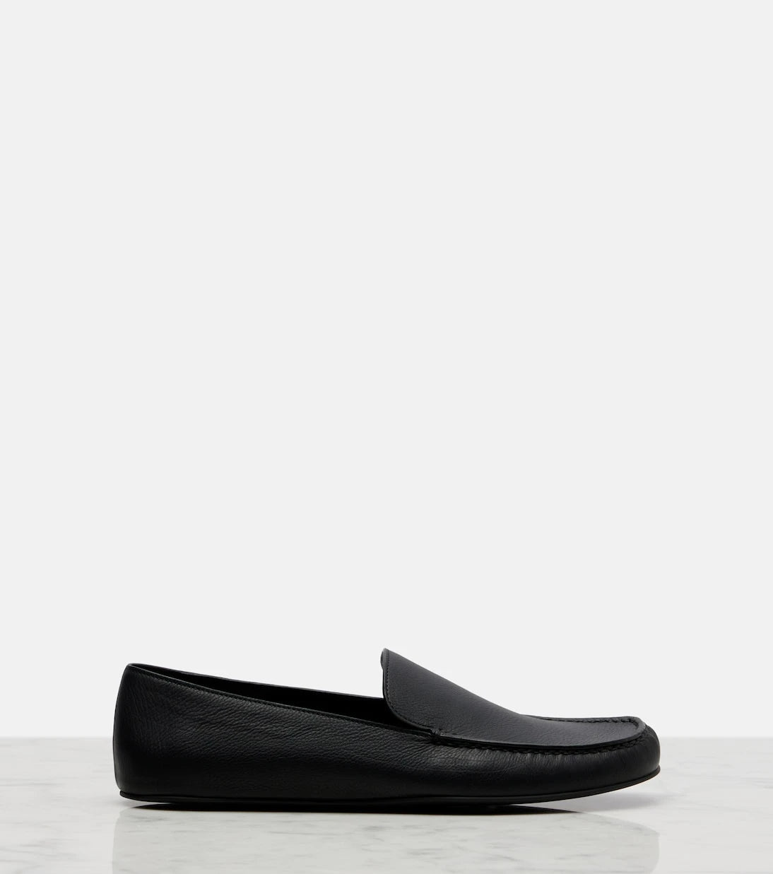 The Row - Leo leather slip-on shoes