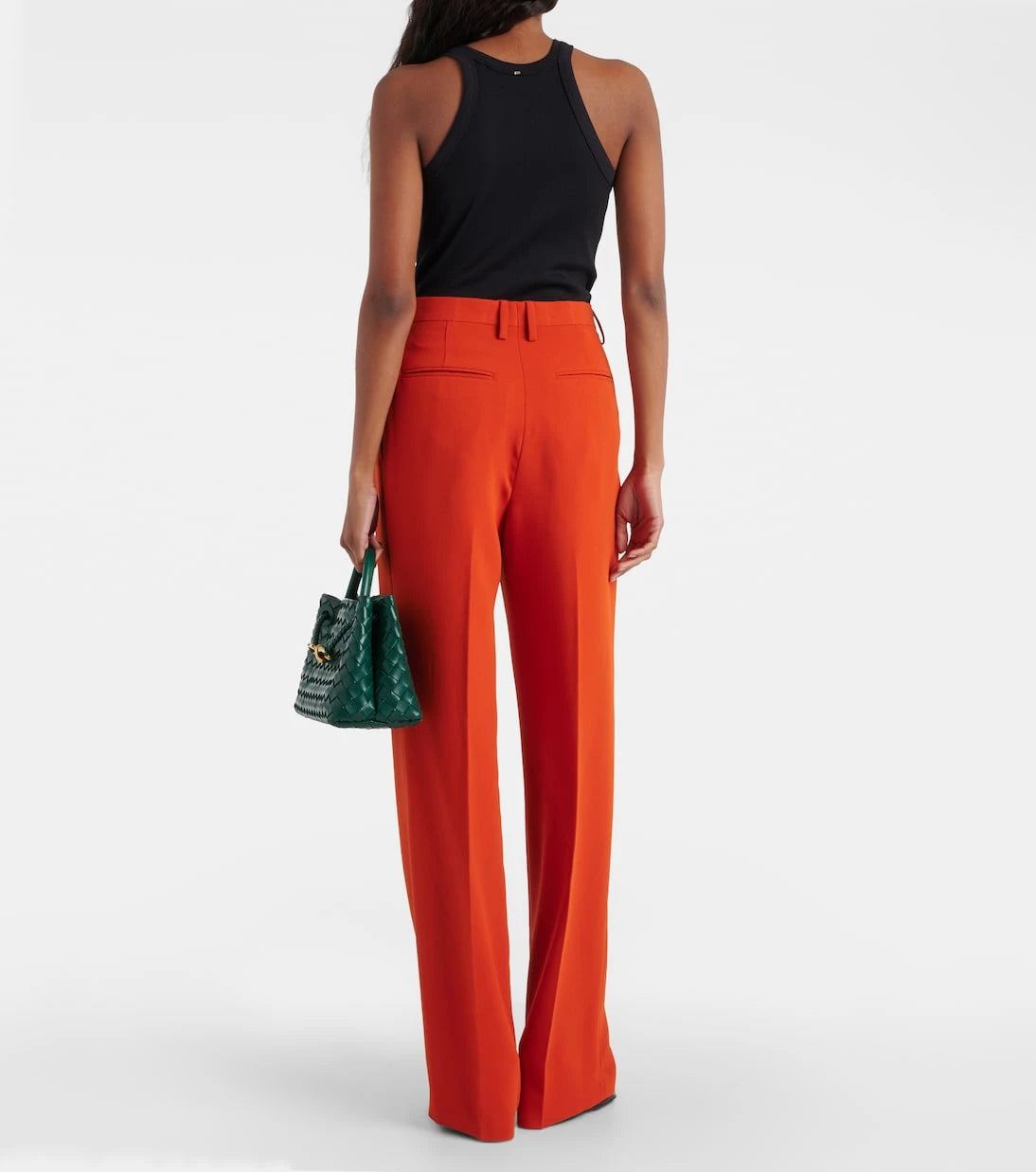 Dries Van Noten - High-rise crêpe straight pants