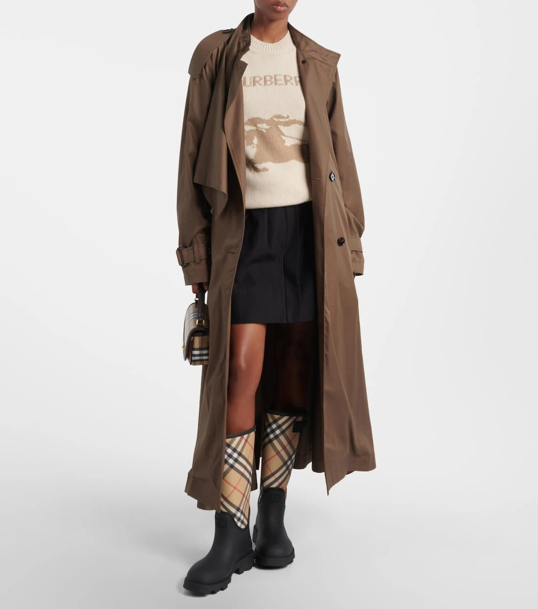 Burberry - Marsh Burberry Check rain boots