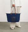 Navy Medium Nylon Tote Bag