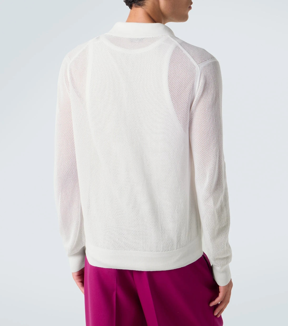 Tom Ford - Semi-sheer cotton polo sweater