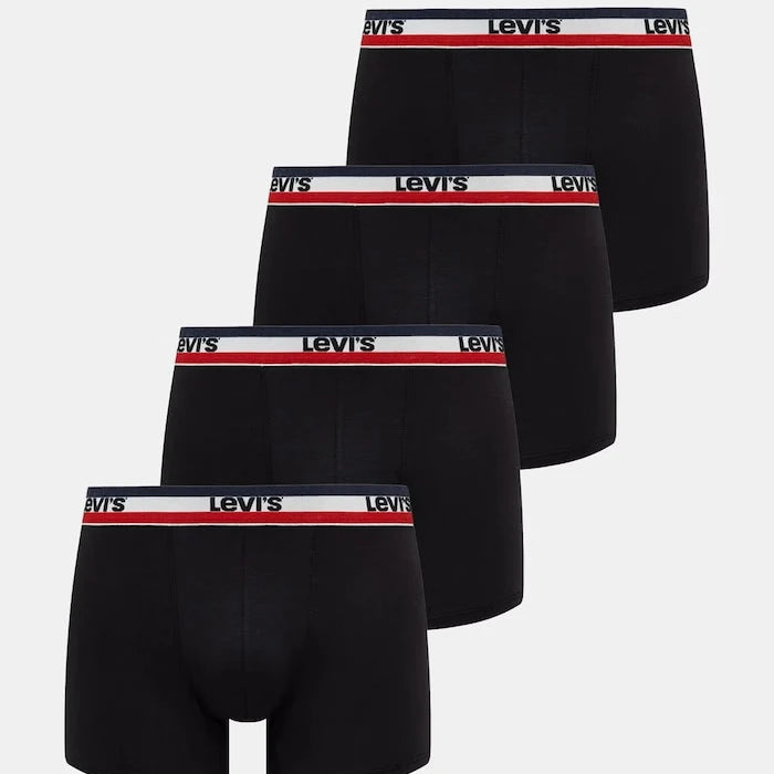 Levi's Erkek Pamuk Elastan Boxer 4'lü