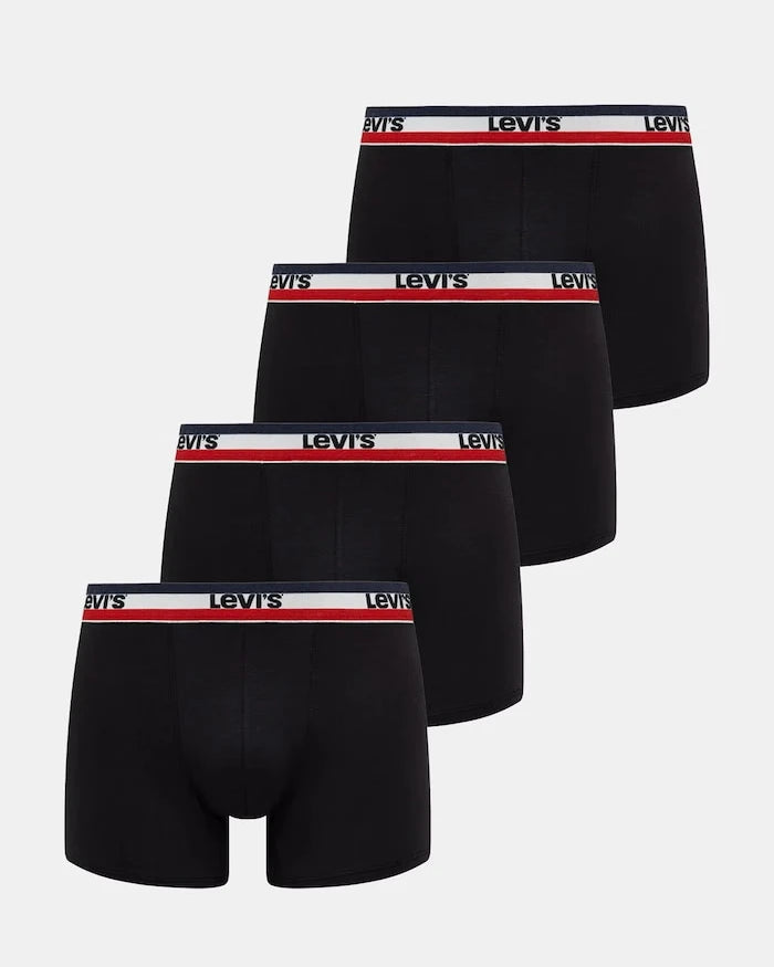 Levi's Erkek Pamuk Elastan Boxer 4'lü