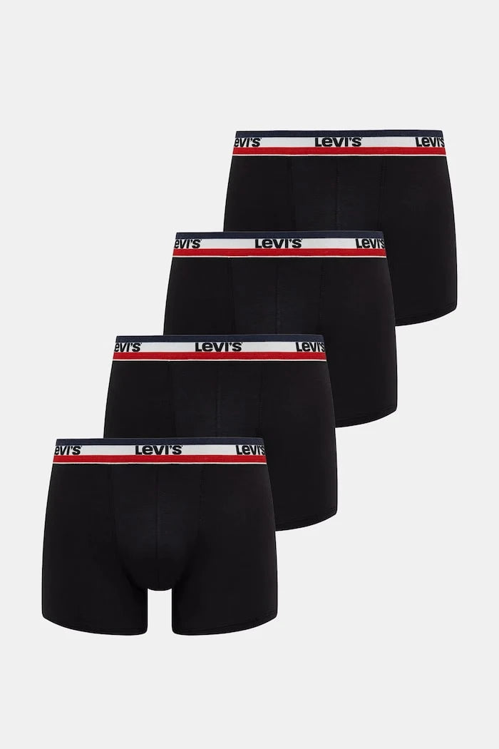 Levi's Erkek Pamuk Elastan Boxer 4'lü