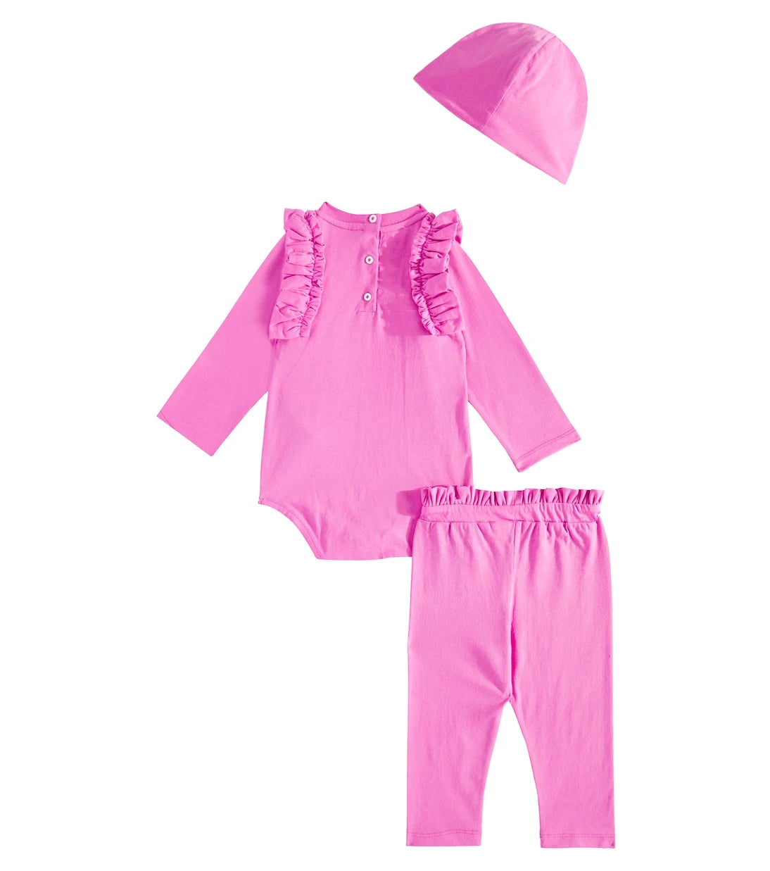Balmain Kids - Baby cotton bodysuit, pants and hat set