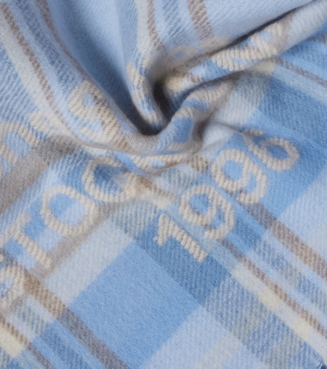 Acne Studios - Logo checked wool scarf